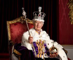 King Charles at his Coronation May 2023