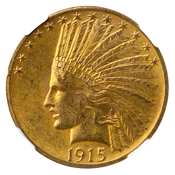 1915 $10 Indian NGC MS63