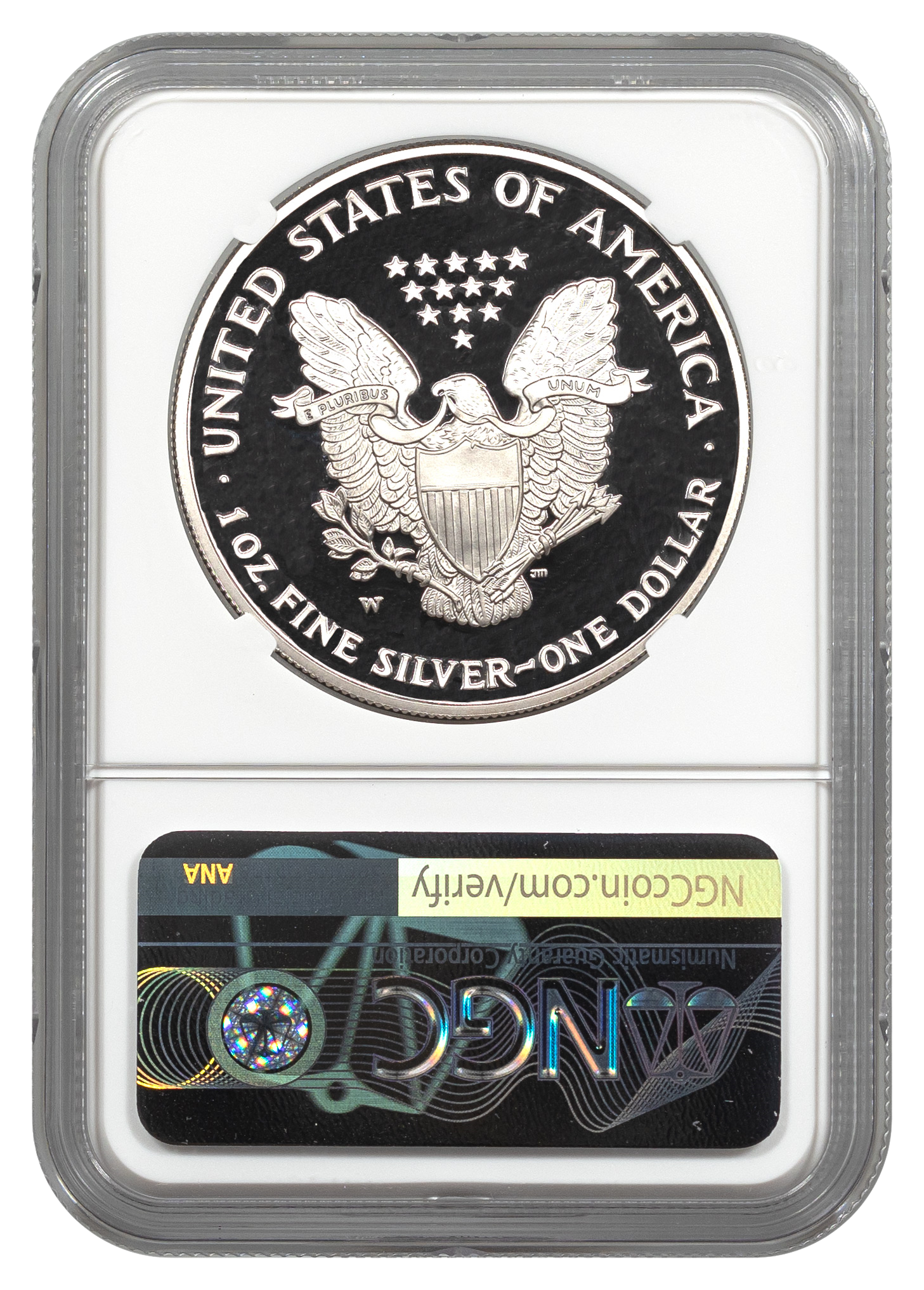 2018-W 1 oz Silver Eagle NGC