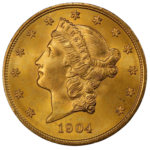 1904 $20 Liberty CACG MS64