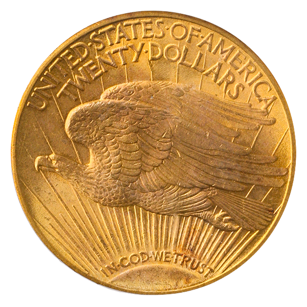 1914-D $20 Saint Gaudens PCGS MS65