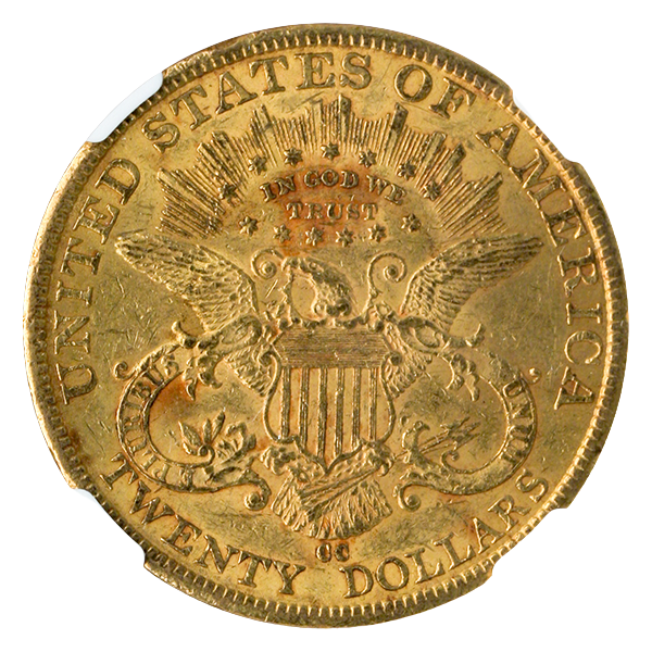 1884-CC $20 Liberty NGC AU58 CAC 1884-CC $20 Liberty NGC AU58 CAC