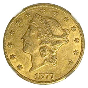 1877-CC $20 Liberty NGC AU58 CAC