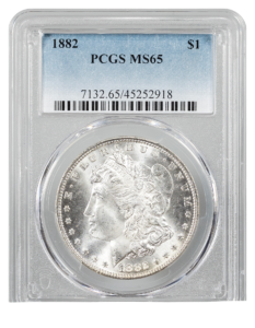1882 Morgan $1 PCGS MS65