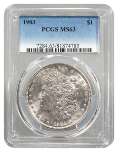 1903 Morgan $1 PCGS MS63