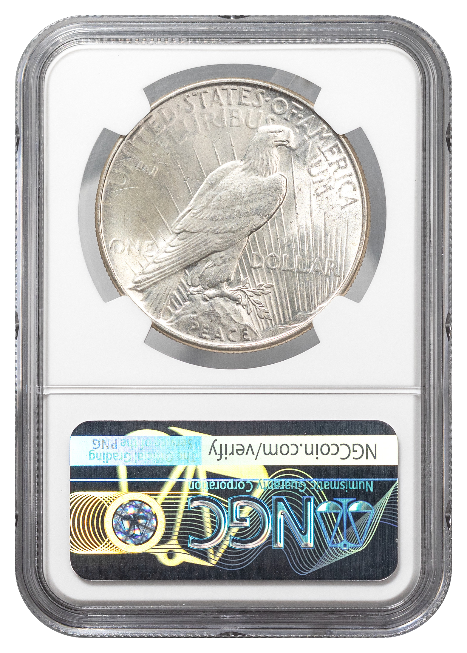 1934 Peace $1 NGC MS64