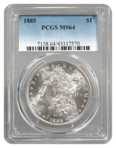 1885-S Morgan $1 PCGS MS64