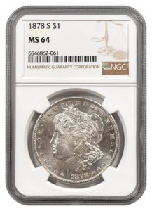 1878-S Morgan $1 NGC MS64