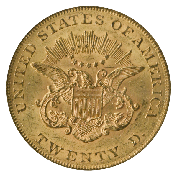 1861 $20 Liberty PCGS MS61 CAC 1861 $20 Liberty PCGS MS61 CAC