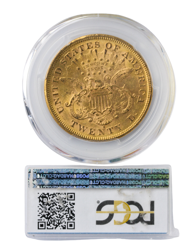 1875-S $20 Liberty PCGS MS60 CAC 1875-S $20 Liberty PCGS MS60 CAC