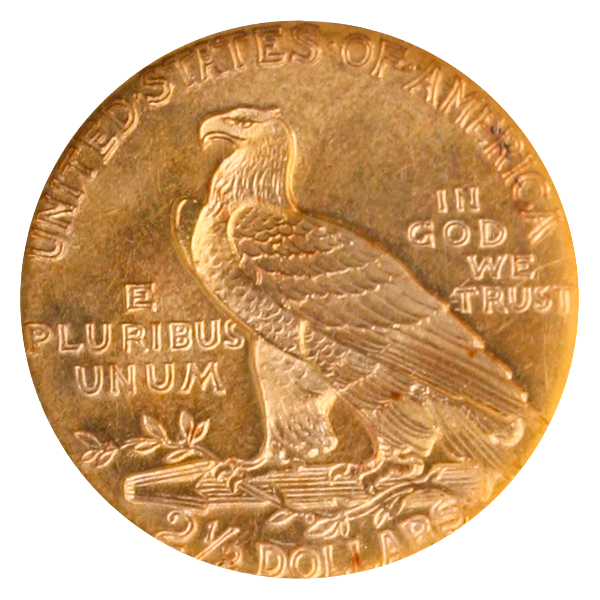 1914 $2.50 Indian NGC MS62