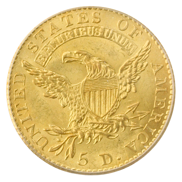 1813 $5 Capped Bust PCGS MS62 CAC 1813 $5 Capped Bust PCGS MS62 CAC
