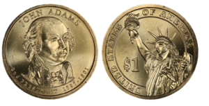 2007-P $1 John Adams Position B - First Day of Issue