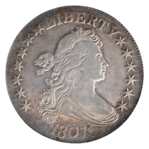 1807 Draped Bust Half Dollar PCGS AU55