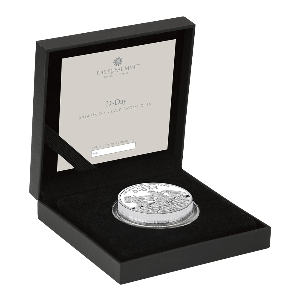 2024 British 2 oz. Silver D-Day Commemorative Proof