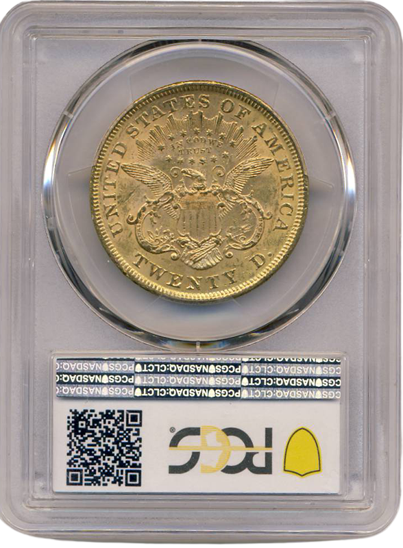 1873 $20 Liberty Open 3 PCGS MS61 CAC 1873 $20 Liberty Open 3 PCGS MS61 CAC
