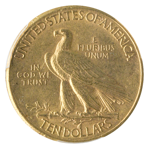 1911-D $10 Indian Gold Coin PCGS About Uncirculated 58(AU58) CAC