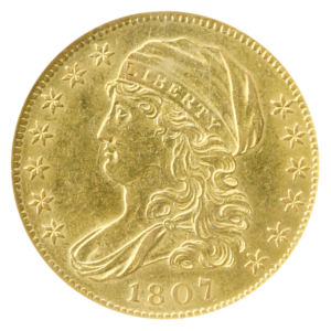 1807 $5 Capped Bust NGC MS61