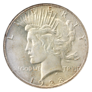 1928 Peace $1 NGC MS65 CAC