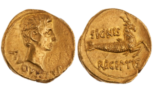 Obverse and reverse Augustus Aureus
