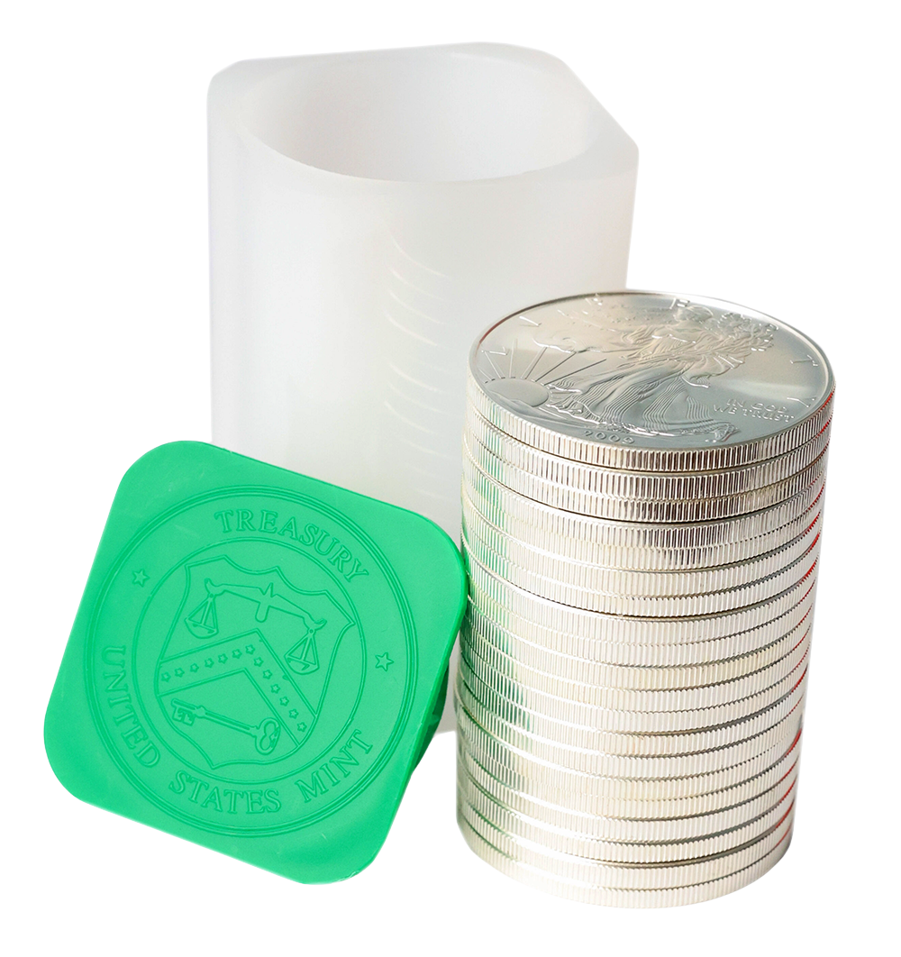 1 oz Silver American Eagle - Tube of 20 (Dates/Types Vary)
