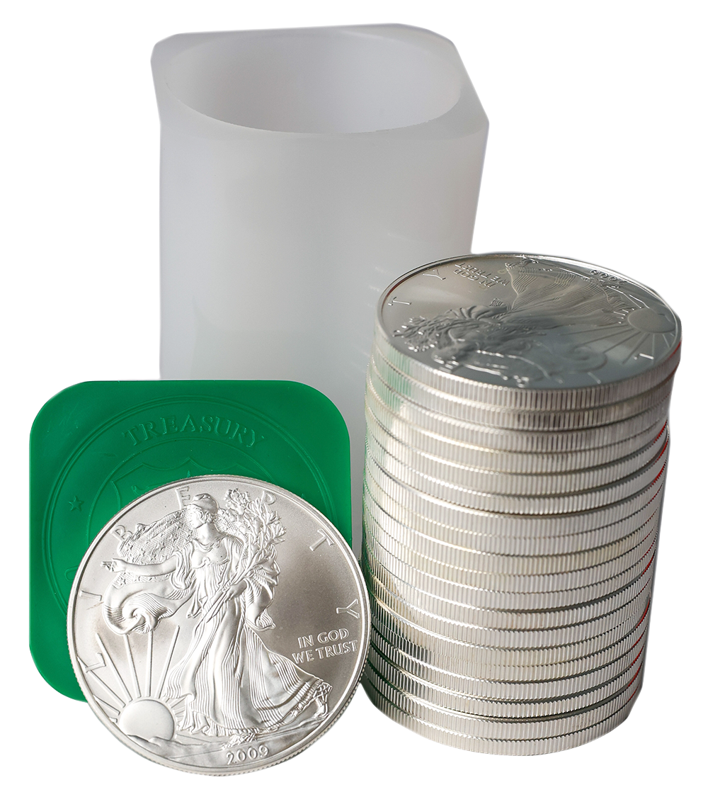 1 oz Silver American Eagle - Tube of 20 (Dates/Types Vary)