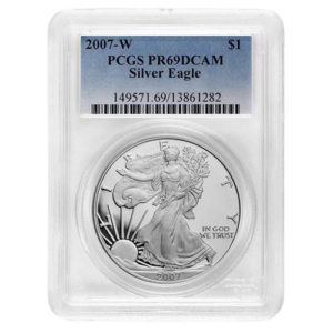 2007-W 1 oz Silver Eagle PCGS PR69DCAM