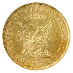 1853 $20 Assay 900 NGC MS62