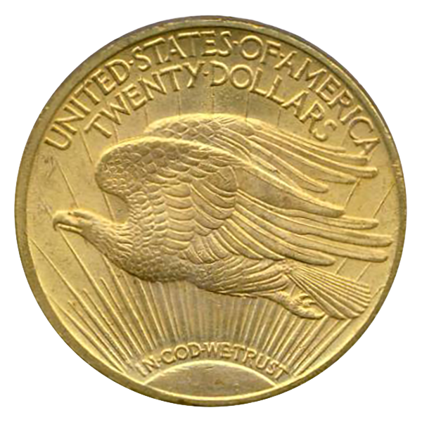 1914-S $20 Saint Gaudens PCGS MS65