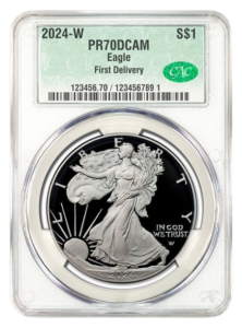 2024-W 1oz Silver Eagle CACG PR70DCAM