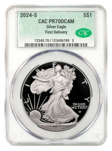 2024-S 1oz Silver Eagle CACG PR70DCAM