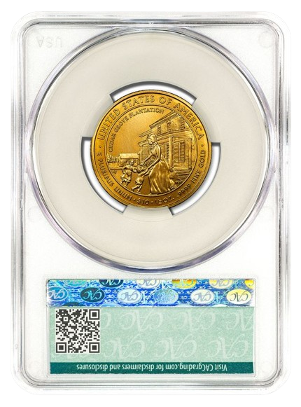2009-W $10 Gold First Spouse CACG MS70 - Letitia Tyler 2009-W $10 Gold First Spouse CACG MS70 - Letitia Tyler