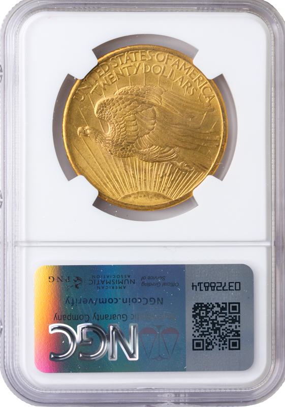 1907 $20 Saint Gaudens NGC MS63 No Motto 1907 $20 Saint Gaudens NGC MS63 No Motto