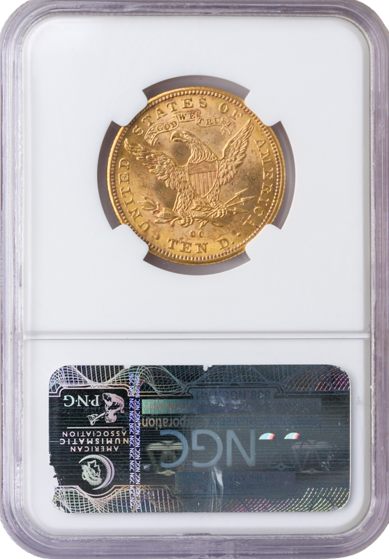 1891-CC $10 Liberty NGC MS63 CAC 1891-CC $10 Liberty NGC MS63 CAC