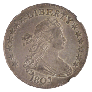 1807 Draped Bust Half Dollar NGC AU53 CAC