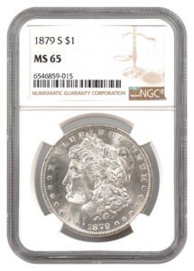 1879-S Morgan $1 NGC MS65