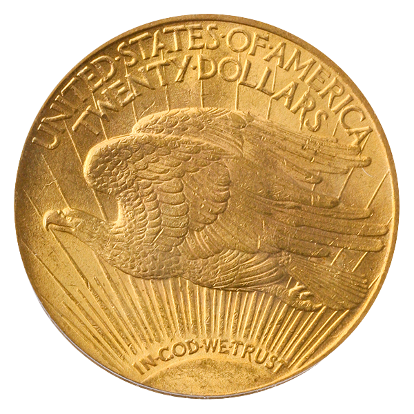 1913 $20 Saint Gaudens PCGS MS63