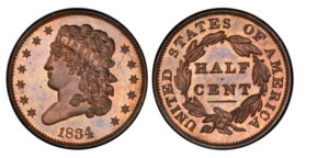 1834 12C Cohen 1, RB (Proof) 