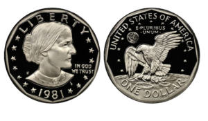 1981-S Proof Type II Susan B. Anthony Dollar