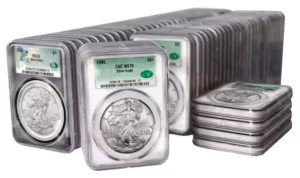 1 oz Silver American Eagle Set 2016-2024 CACG MS70