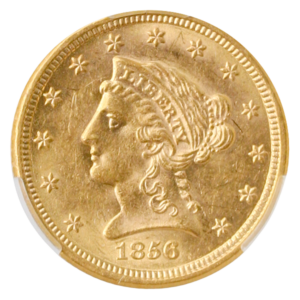 1856-S $2.50 Liberty SSCA CACG MS61