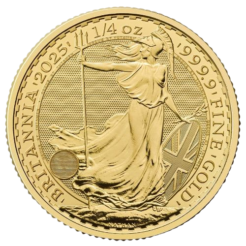 2025 1/4 oz British Gold Britannia (BU) 2025 1/4 oz British Gold Britannia (BU)