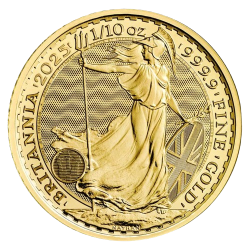 2025 1/10 oz British Gold Britannia (BU) 2025 1/10 oz British Gold Britannia (BU)