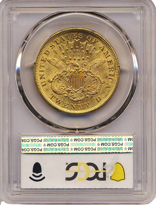 1876-S $20 Liberty PCGS MS61 CAC 1876-S $20 Liberty PCGS MS61 CAC