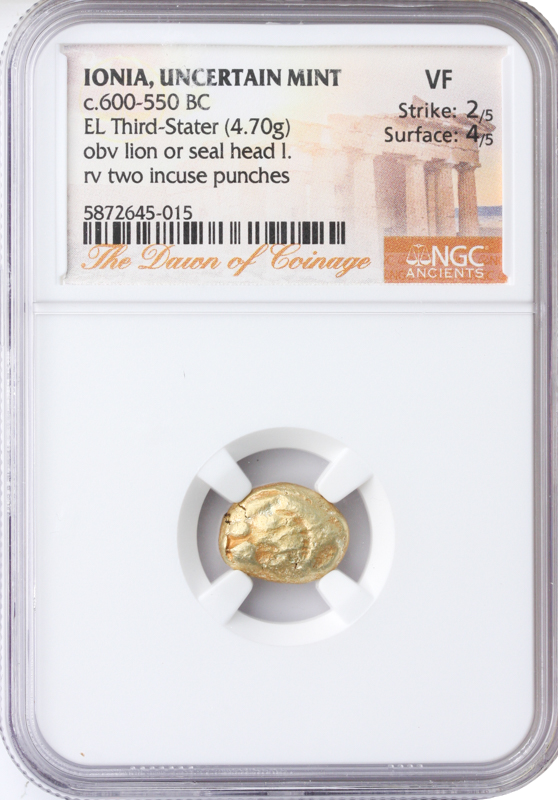 Third Stater Ionia 600550 NGC VF Blanchard and Company