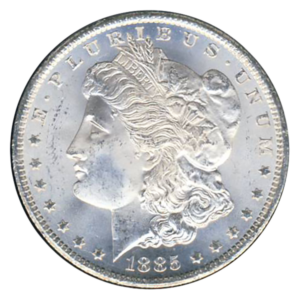 1885-CC Morgan $1 GSA CACG MS65 CAC