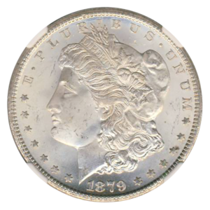 1879-CC Morgan Top 100 VAM-3 Capped NGC MS64 CAC