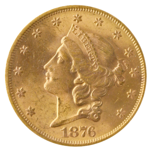 1876-S $20 Liberty PCGS MS63 CAC