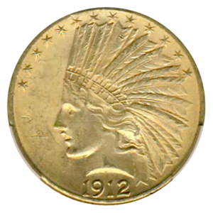 1912-S $10 Indian CACG MS62