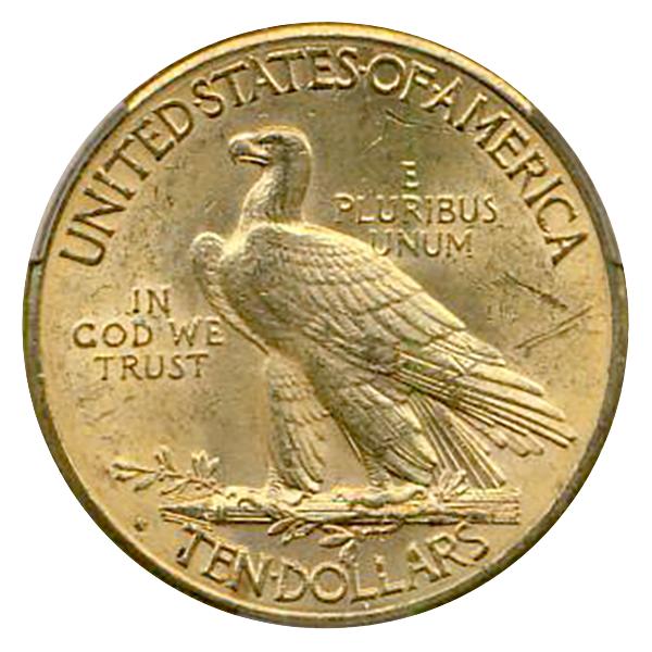 1912-S $10 Indian CACG MS62
